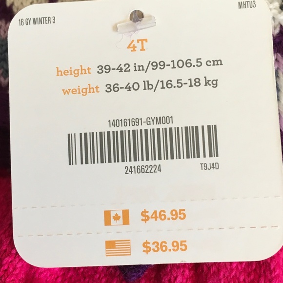 Gymboree Little Girl Sleeveless Winter Sweater Dress size 4T. - Picture 4 of 5